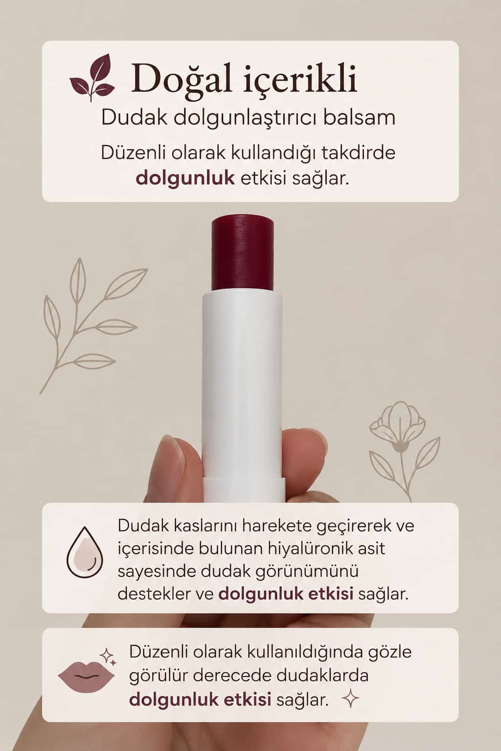 Dudak Dolgunlaştırıcı Balsam