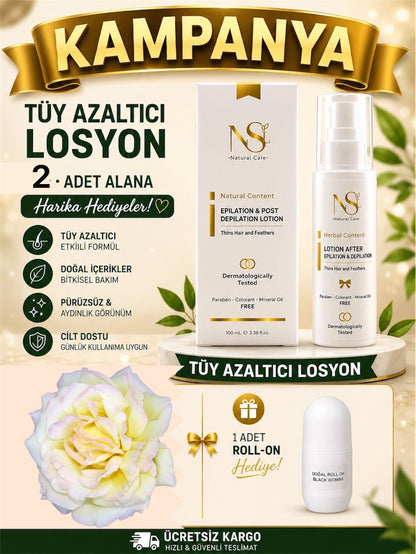 Epilasyon ve Depilasyon Sonrası Tüy Azaltıcı Losyon