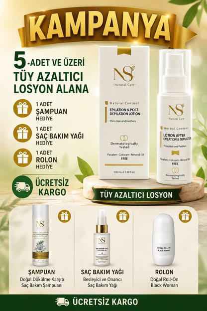 Epilasyon ve Depilasyon Sonrası Tüy Azaltıcı Losyon