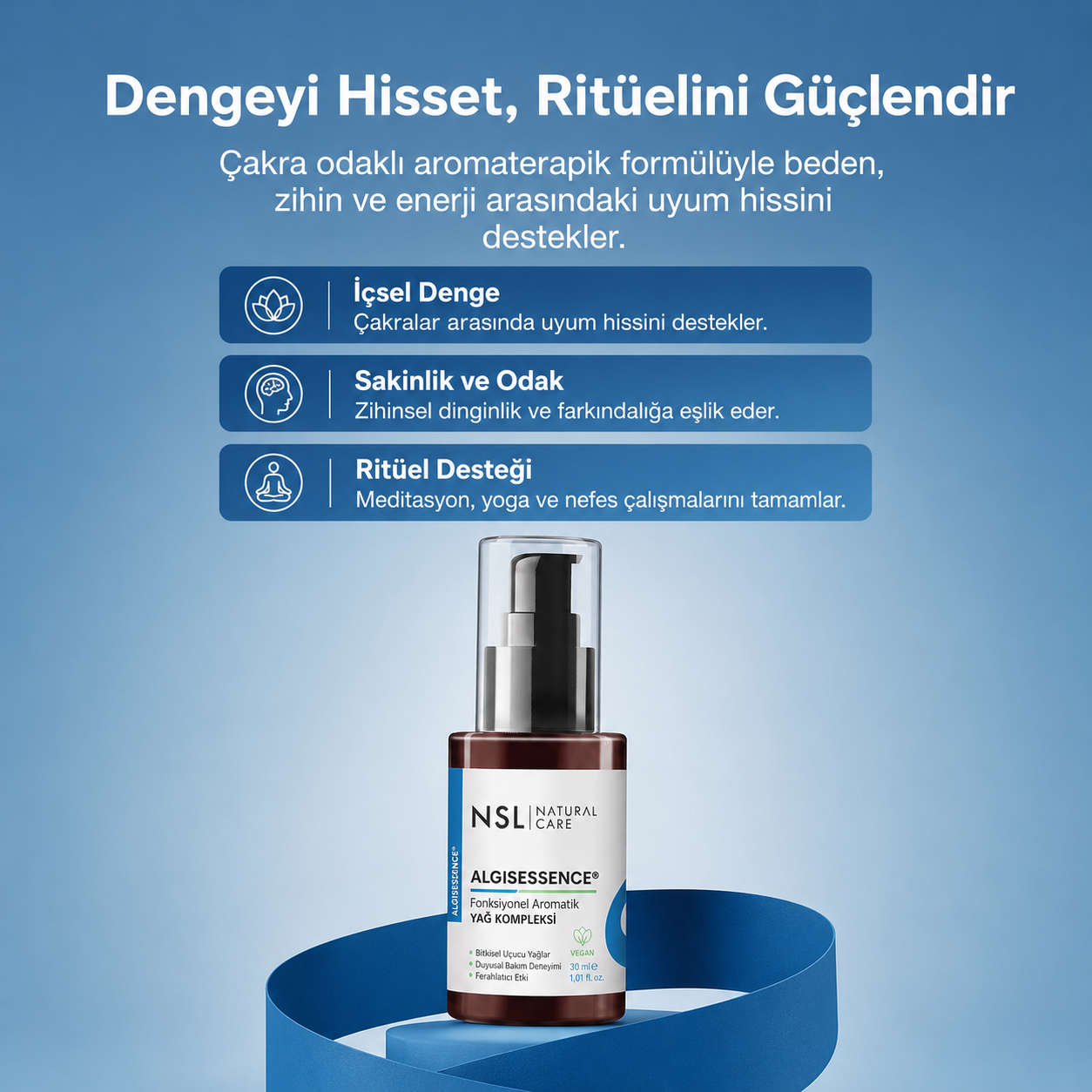 Algısessence Bitkisel Yağ Kompleksi (Çakra Yağı)