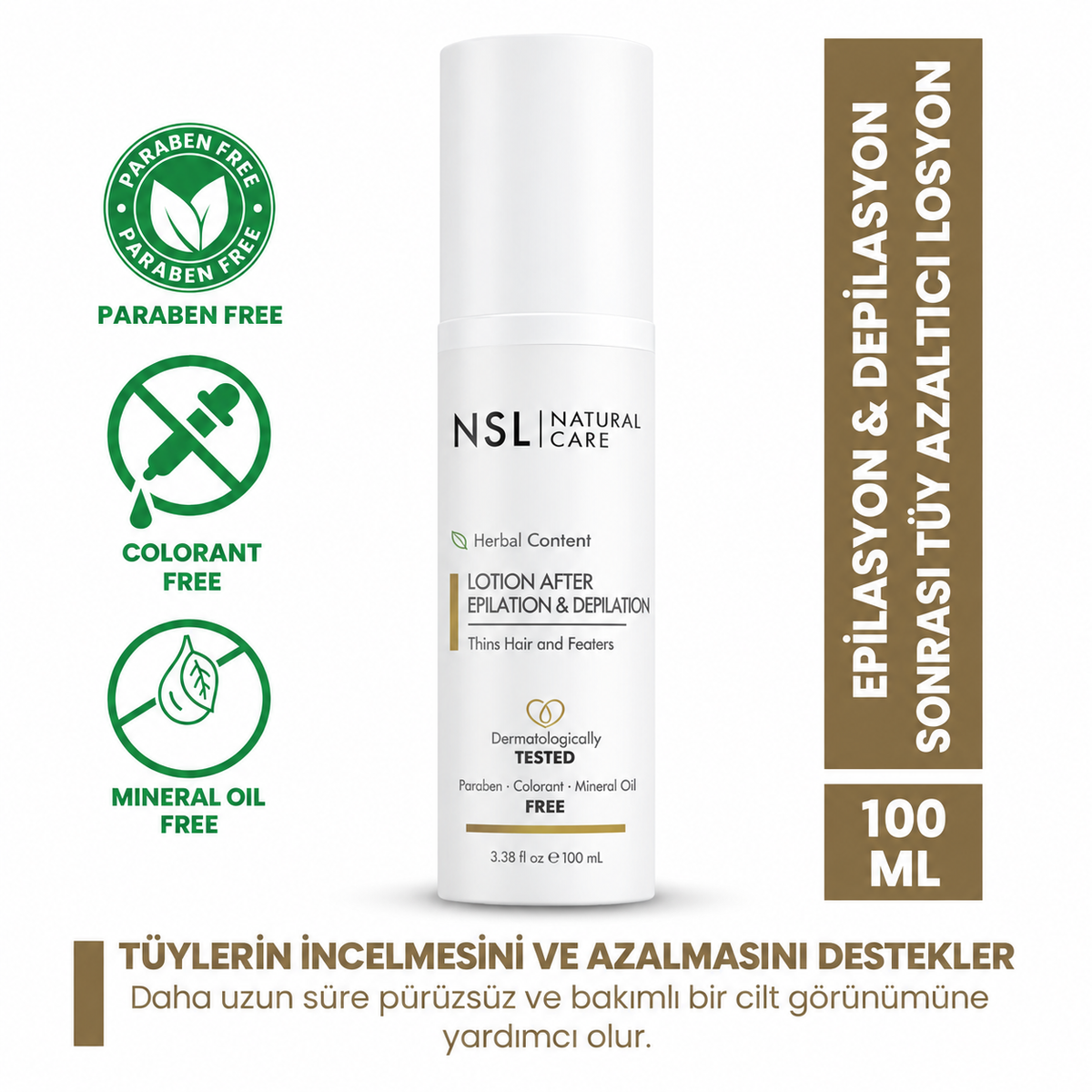 Epilasyon ve Depilasyon Sonrası Tüy Azaltıcı Losyon