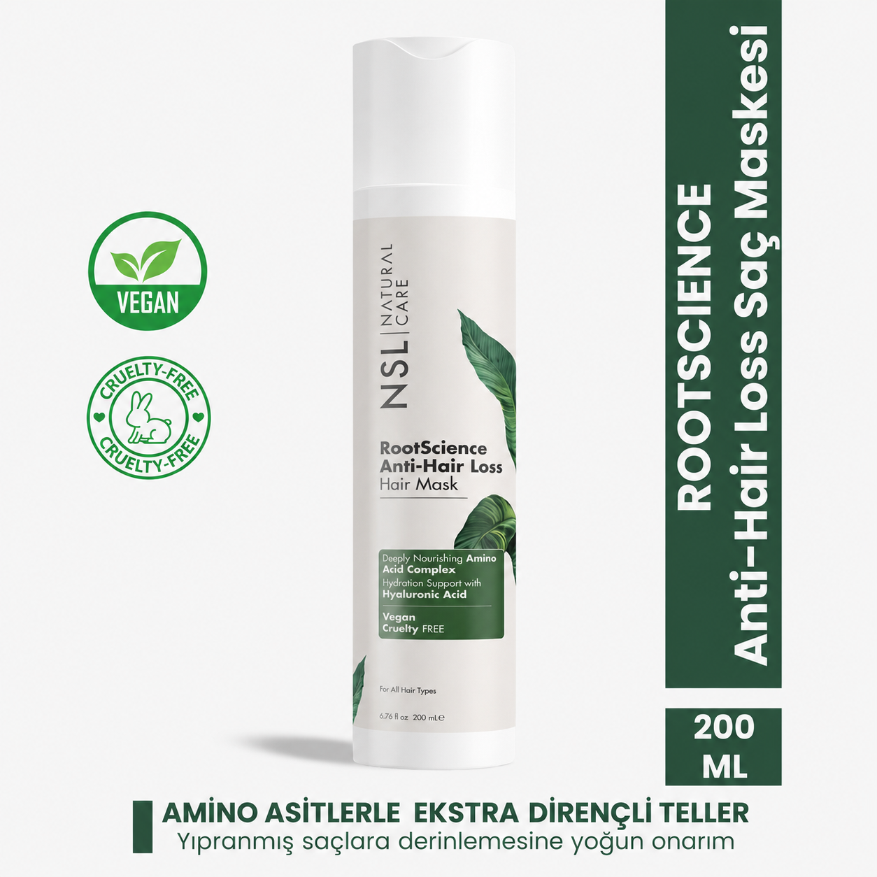 RootScience Dökülme Karşıtı Saç Maskesi 200 ml