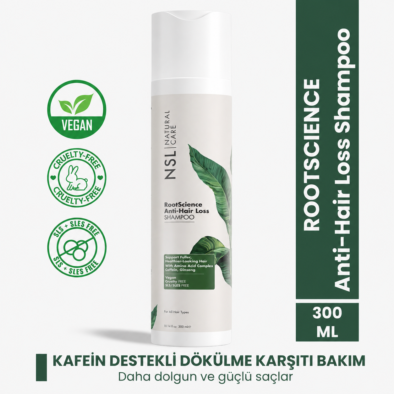 RootScience Dökülme Karşıtı Şampuan (Sülfatsız) 300 ml